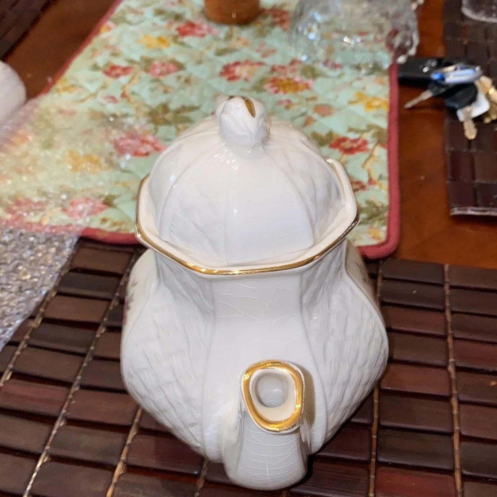 Antique English Teapot Arthur Wood Staffordshireteapot Pink |